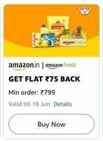Amazon Fresh: Get Flat ₹75 Cashback on min ₹799 (Specific - Rare used accounts) Work on Oil