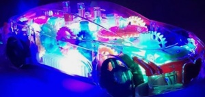 3D Super Car Toy, NKZ Toy with 360 Degree Rotation, Gear Simulation Mechanical 