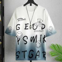  Celebrino Typography Men Round Neck White, Blue T-Shirt on Flipkart