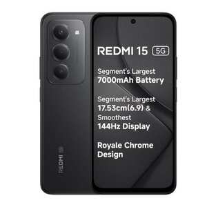 Redmi 15 5G (6GB RAM, 128GB Storage) | Snapdragon 6s Gen 3