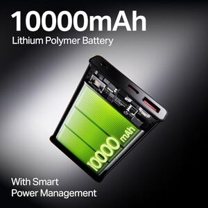 Boat Energyshroom PB300 Pro 10000 mAh 22.5W Pocket Size, Compact Power Bank, Fast Charging