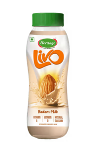 Instamart : Heritage Livo Badam Flavored Milk 180 ml