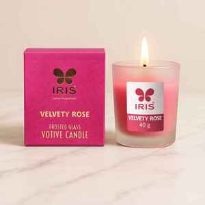 Zepto : IRIS Velvety Rose Scented Candle (Location Specific)