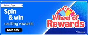 Primeday wheel of rewards