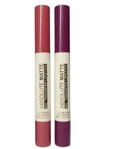 Matte Long Lasting Lipstick For Women Red Color Pack off -2 (Dark Red,Purple)