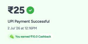 Mobikwik UPI cashback for first 10000 users(User Specific)