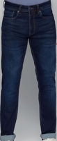 Peter England Men's Tapered Fit Mid Rise Classic Tape Stretchable Twill Jeans
