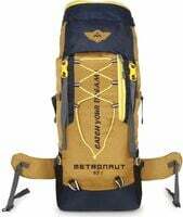METRONAUT Trekking Bag For Hiking/Camping/Outdoor Sports with Rain Cover Rucksack  - 65 L (Peach)