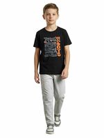 HELLCAT Boys Printed Clothing set | Boy Dress | Blended Cotton Feel T Shirt & Pant Cord Set | Kids Wear for Boys 3-16 Years | Pack of 1

