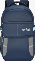 Safari Omega Spacious/Large 5 Compartment Laptop Backpack With Raincover, College Bag, Travel Bag For Unisex, Navy Blue, 30 Litre