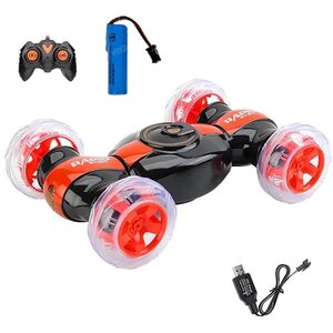4WD 2.4GHz Stunt RC Toy Vehicle | RC Vehicle Double Side 360 Degree Rotation Stunt Vehicle Spinning RC Vehicle Double Sided RC Vehicle with Light & Music