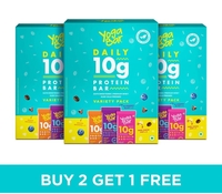 YogaBar 10Gram Protein Bar Pack of 3 Box Total 18 Bars Gluten Free 480Rs+20SC