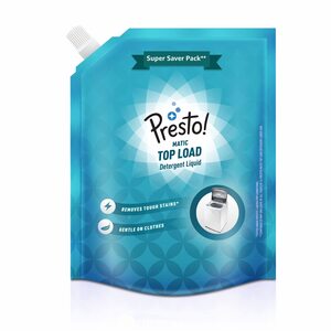 Amazon Pay Upi| ₹25 cashback| Amazon Brand - Presto! Matic Top Load Liquid Detergent, Refill Pack | 2 Litre