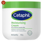 Cetaphil Moisturising Cream 453 g for Dry & Sensitive Skin | 48H Hydration with Almond Oil, Niacinamide & Panthenol 