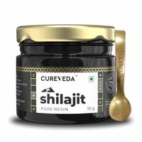 Cureveda Himalayan Shilajit For Men - Resin | 98% Fulvic Acid Forab Energy, Endurance & Vitality | 100% Ayurvedic (10 gm)

