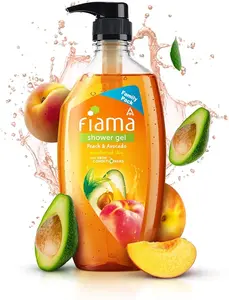 Fiama Body Wash Shower Gel Peach & Avocado, 750ml Family Pack, Body Wash