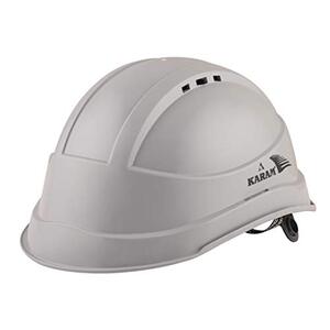 Karam ISI Marked Safety Helmet with Slider Type Adjustment for Outdoor Head Protection (Apex Grey) PN545