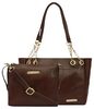 Bagsy Malone Tote Bag -Set of 2  (Croco Brown)