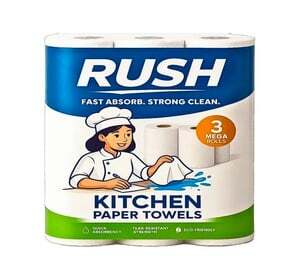 Instamart - Rush Paper Kitchen Towel (120 Pulls Each) - 360 pulls total
