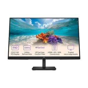 HP Series 3 Pro 23.8 inch(60.5cm) FHD Monitor, Energy Star Certified, VESA mountable, 3-Sided Borderless,IPS, 100Hz, LCD, Anti-Glare, 5ms Response time, Flicker-Free, 1 HDMI 1.4, Black, 3.77kg, 324pf