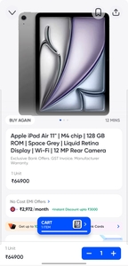 Ipad air 11" M4 128gb Wifi