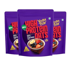CRED Store: Yoga Bar High Protein Oats (1kg × 3) @ ₹999