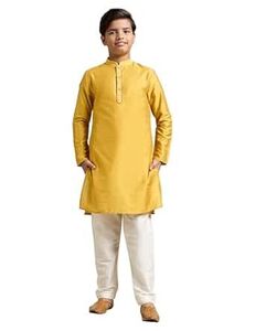 Amazon Brand - Symbol Boy's Festive Rayon Kurta Pajama Set
10-12 yrs
