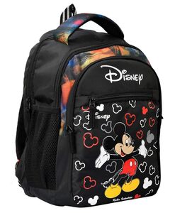 Kuber Industries Disney Mickey Mouse Print School Bag/Backpack|Solid Disney Print
