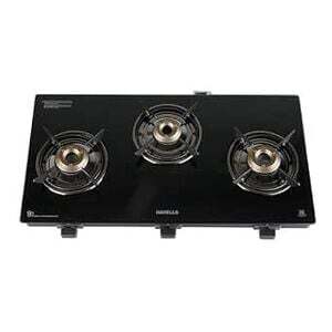 Havells GEOSLIM JUMBO Gas stove |5 year Warranty on Burners, Glass & Valves