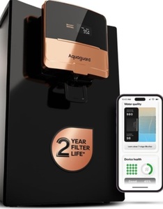 Aquaguard Enrich Ritz Pro RO+UV+Copper+Alkaline Water Purifier | 2-Year Warranty & Filter Life | Stainless Steel Tank | Smart Purifier with Service Alerts & TDS Display | 5th Gen UV LED | 12-Stage