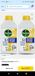 Dettol 5in1 washing machine cleaner 