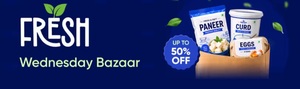 Swiggy Instamart Fresh Wednesday upto 50% Discount on Dairy Products (5th August)