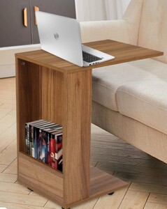 Pepperfry : NowHyoko C Shaped Table In Lyon Walnut Finish