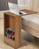 Pepperfry : NowHyoko C Shaped Table In Lyon Walnut Finish