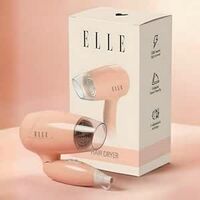 ELLE Hair Dryer 1200W Foldable 3 Heat Cool Shot Overheat Protection

1200W motor, 3 heat settings plus cool shot, foldable handle for travel, double overheat protection, all hair types

