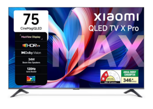 Xiaomi 189 cm (75 Inches) X Pro Series QLED 4K UHD Smart Google TV L75MB-APIN