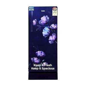 Haier 190 L 4 Star Direct Cool Single Door Refrigerator with Fast Ice Making, Easy Clean Back, Large Vegetable Box