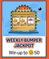 Bumper Jackpot Win up to 50 points