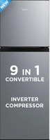 Midea 233L Frost Free Double Door Top Mount 2Star convertible Refrigerator