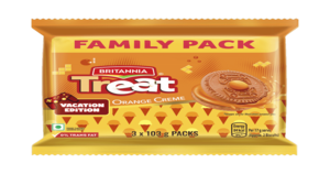 61% off || Britannia Treat Orange Creme Sandwich Biscuits
