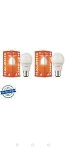 7 W Basic Round B22 LED Bulb pack of 2 @74