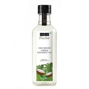KAPIVA Virgin Cold-pressed Coconut Oil 250ml & 500ml variants | 100% Pure, Unrefined, Organic & Edible | For Cooking, Skin & Baby Care, Oil Pulling | Keto Friendly