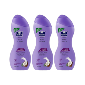 Parachute Advansed Deep Nourish Body Lotion, With Pure Coconut Milk, 72h Moisturization 250ml x 3 (750 ml)