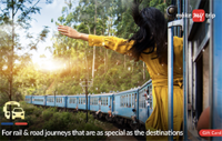 Woohoo - MakeMyTrip Rail Gift Card of ₹100 at 50% off
