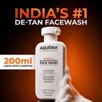Aqueria De-Tan & Brightening 3% Niacinamide, Alpha Arbutin & Ceramides Face Wash (200 ml