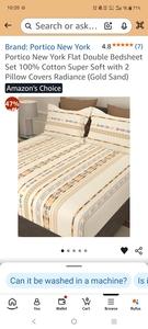 Portico New York Flat Double Bedsheet Set 100% Cotton Super Soft with 2 Pillow Covers Radiance (Light Pink)