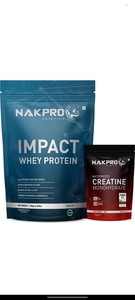  Impact Whey Protein Isolate & Concentrate 1.5kg + Creatine Monohydrate 100g |

