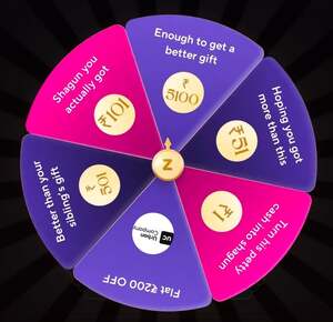 Zepto - Spin The Wheel & Earn Z Coins upto 5100/ Brand Coupon ( 1 ZC = 1 Rs ) (working for all accounts without ordering any Cadbury products)