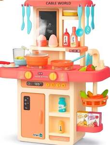 Cable World® Kitchen Playset for Kids, Kitchen Set for Toddler (42 Pcs)