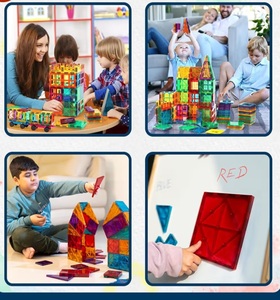 Wembley Magnetic Tiles for Kids|Magnetic Building Blocks for Kids 3 4 5 6 7 8 Yrs|Constructing&Creative Learning Educational Brain Toys|STEM Learning Kit Magnetic Toys (16 Pcs),Multicolor
